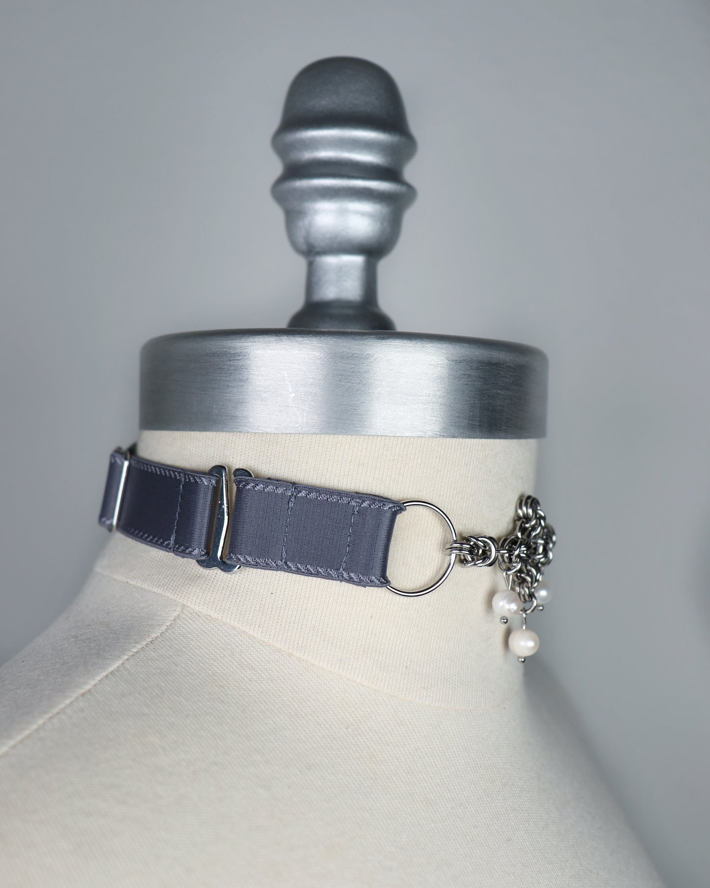 Choker à pendentif en cotte de maille - Prêt à expédier