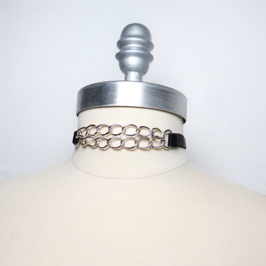 Two-in-one elastic and chain choker