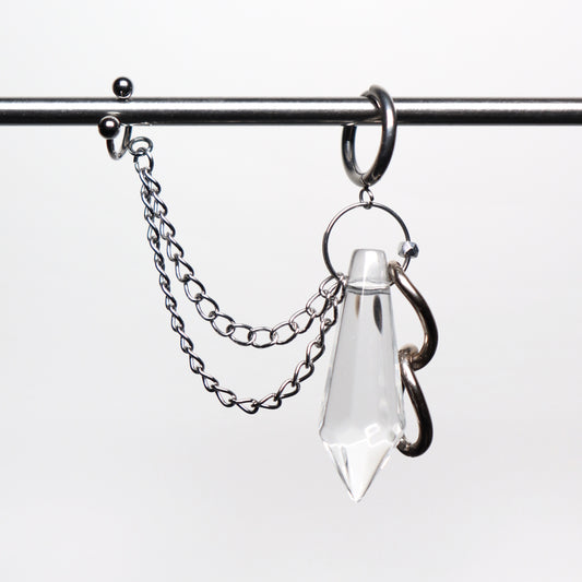 Mono boucle d’oreille avec ear cuff