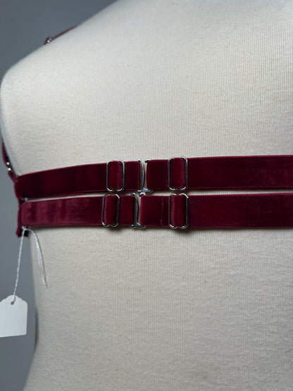 Harnais multipositions - Velours bordeaux • Exclusivité •