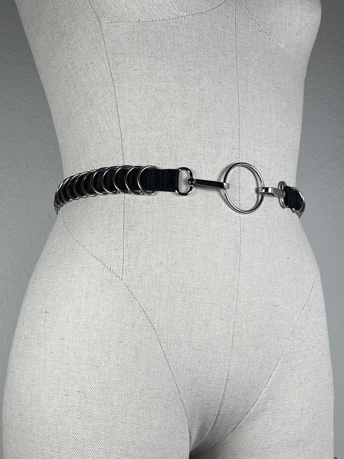 Ceinture à D rings - Noir