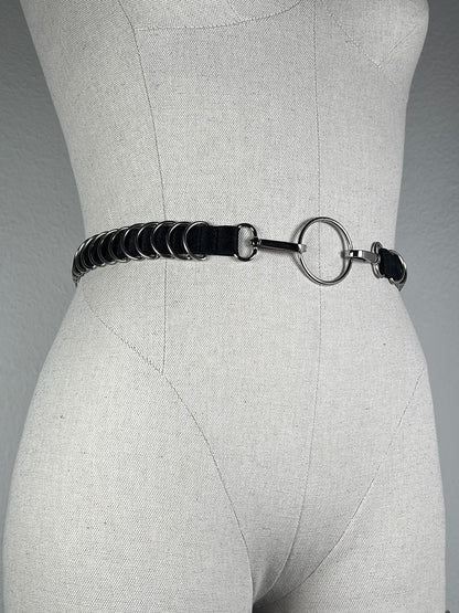 Ceinture à D rings - Noir