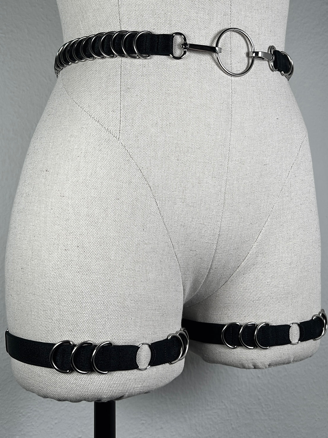 Ceinture à D rings - Noir