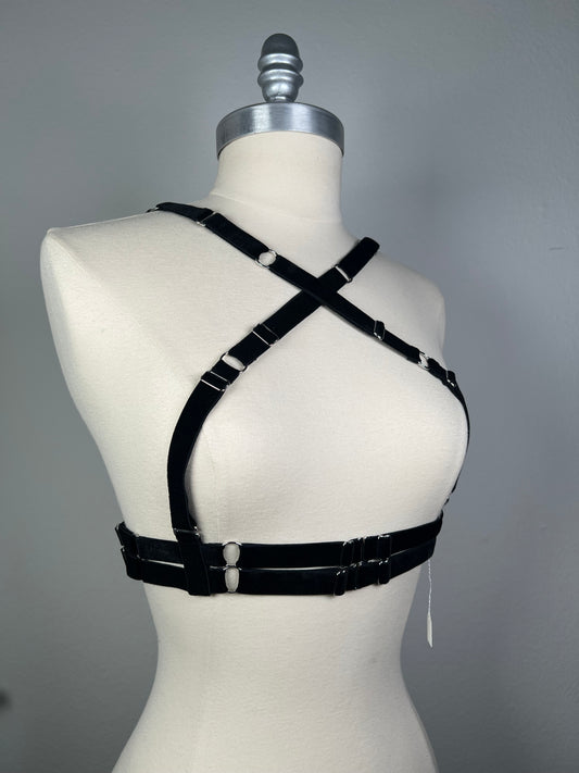 Harnais multipositions - Velours noir • Exclusivité •