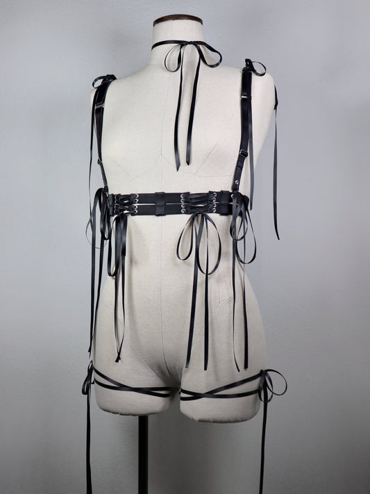 Corset-inspired harness